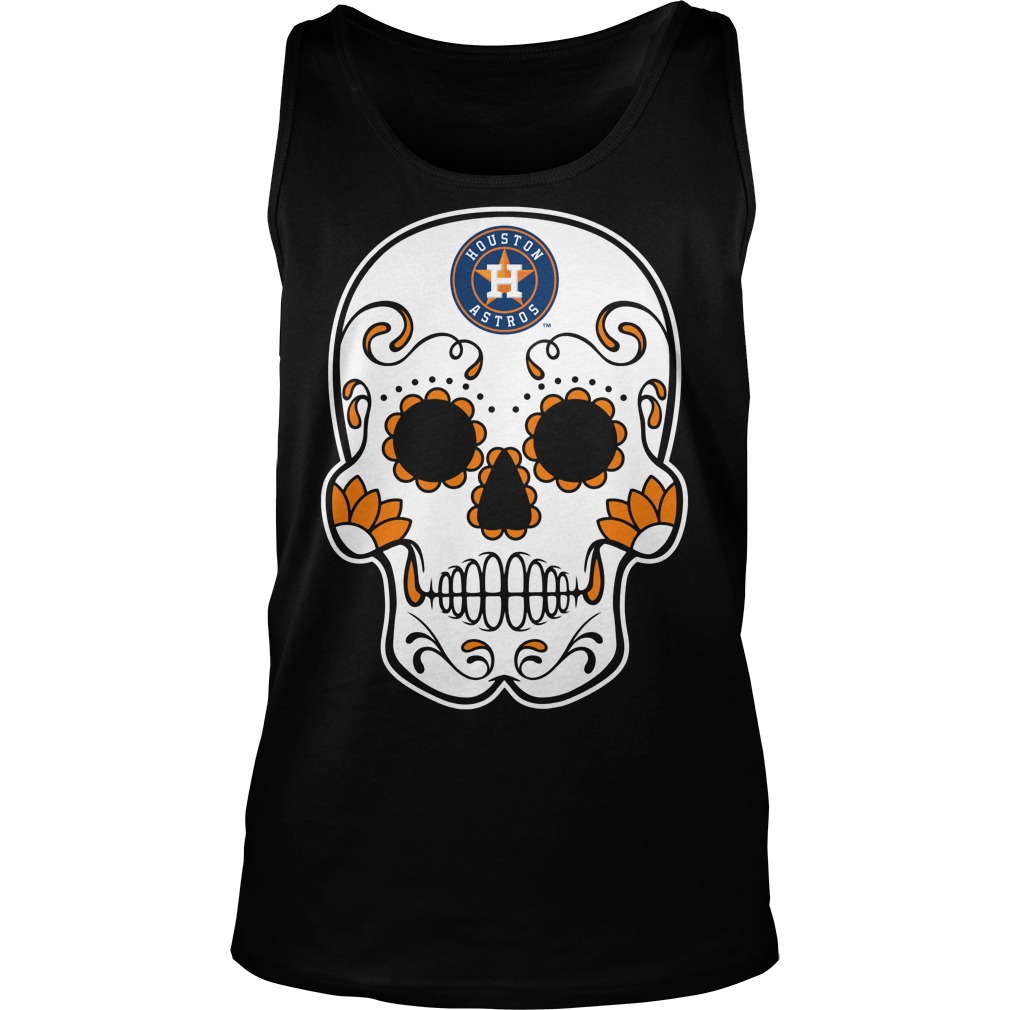Sugar Skull Houston Astros Unisex Tanktop
