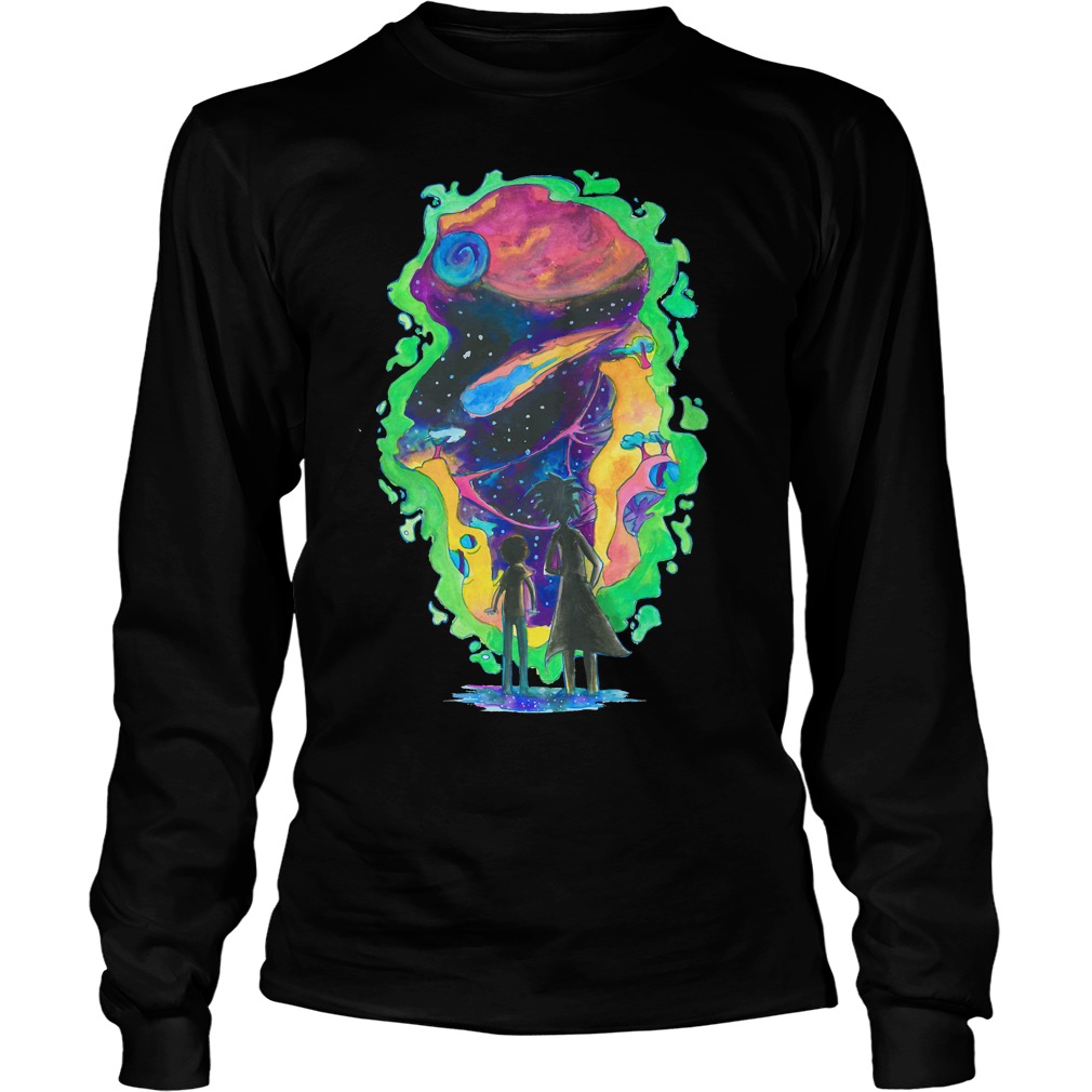 The Universe Is A Crazy Chaotic Place Morty Unisex Longsleeve Tee