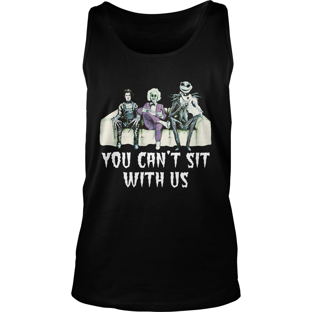 Tim Burton Jack Skellington You Cant Sit With Us Unisex Tank Top