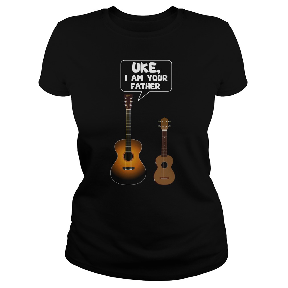 Uke Father Guitar Ladies Tee1