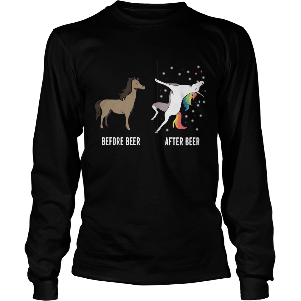 Unicorn Before Beer After Beer Longsleeve