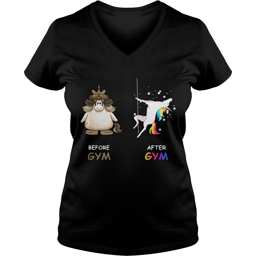 Unicorn Gym Gym Ladies V Neck