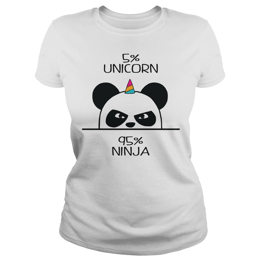 Unicorn Ninja Panda Ladies Tee