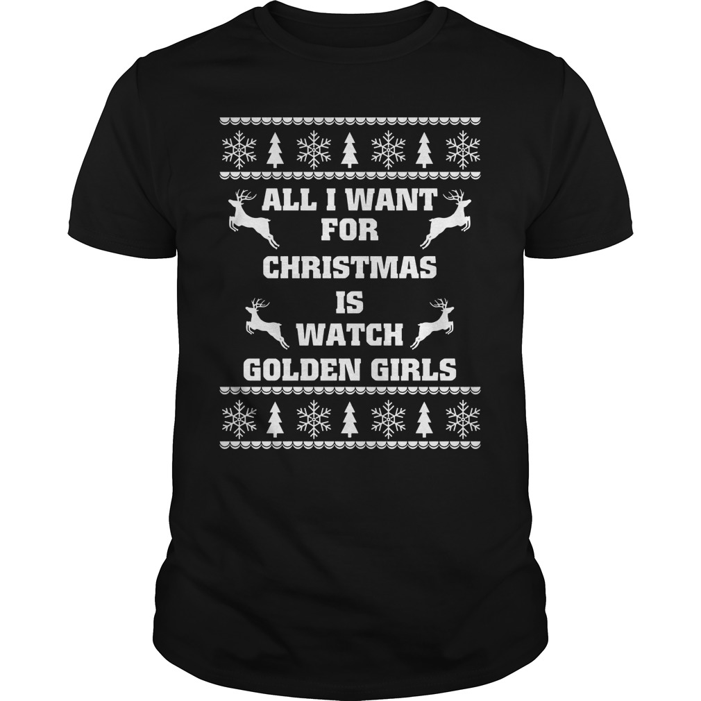 Want Christmas Watch Golden Girls Guys Tee