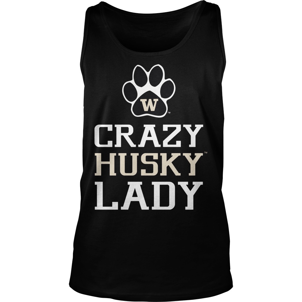 Washington Huskies Crazy Husky Lady Unisex Tank Top