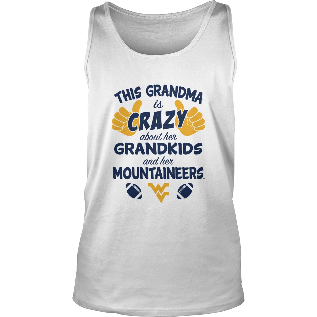 West Virginia Mountaineers Grandma Crazy Grandkids Mountaineers Tank Top
