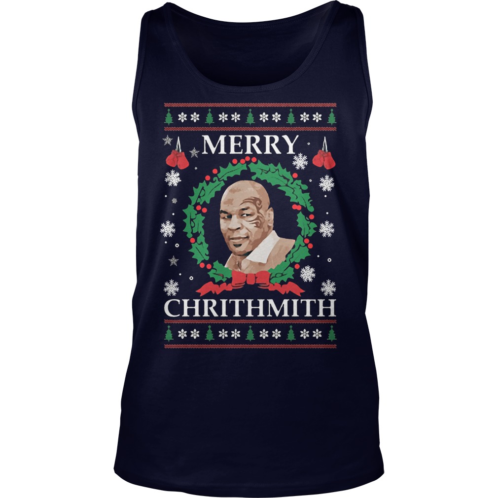 2017 Merry Chrithmith Mike Tyson Ugly Christmas Tanktop
