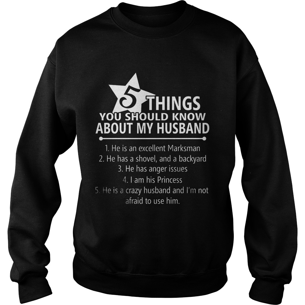5 Things Know Husband Sweatershirt