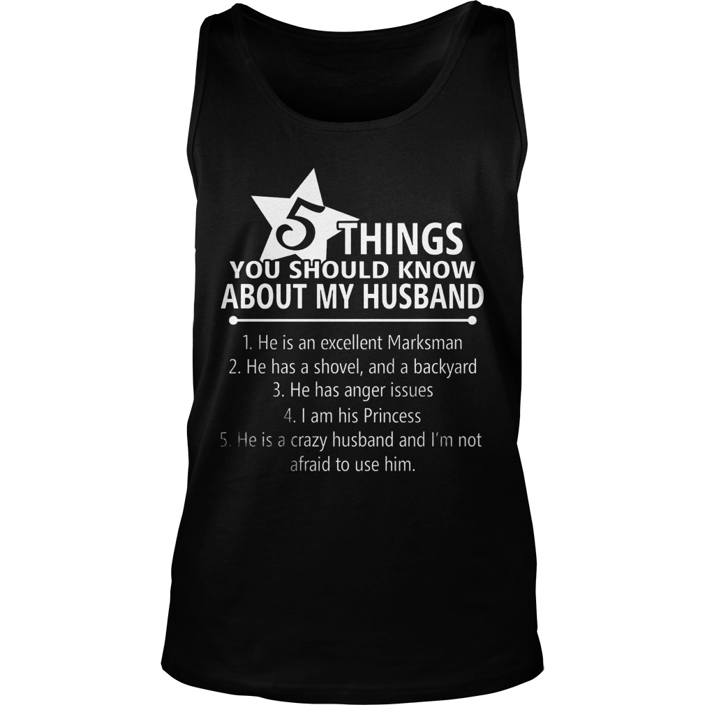5 Things Know Husband Tanktop