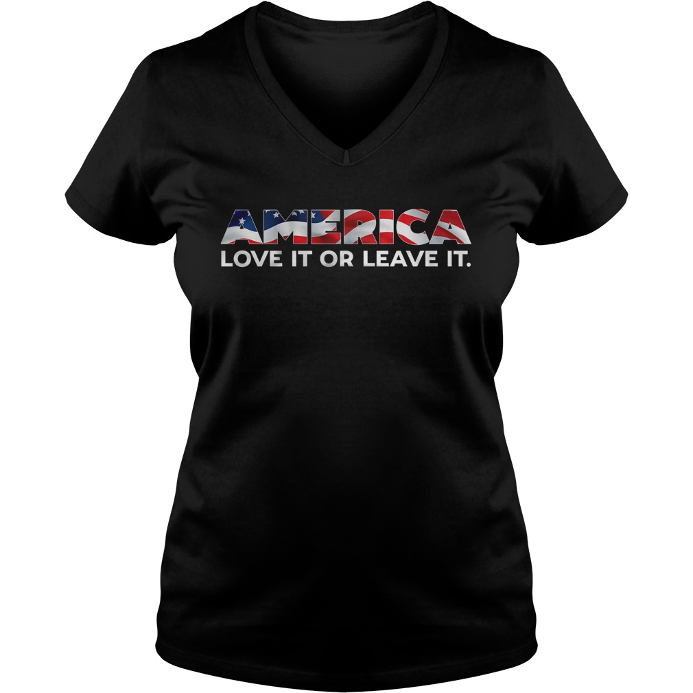 America Love Leave Vneck