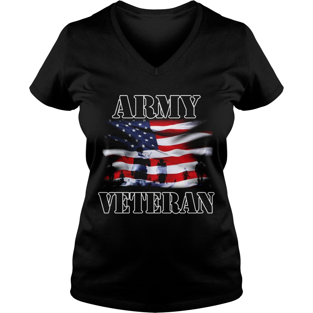 Army Veteran Vneck
