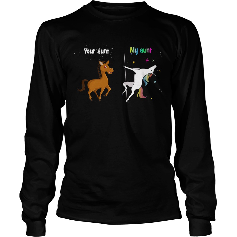 Aunt Horse Aunt Unicorn Unisex Longsleeve Tee