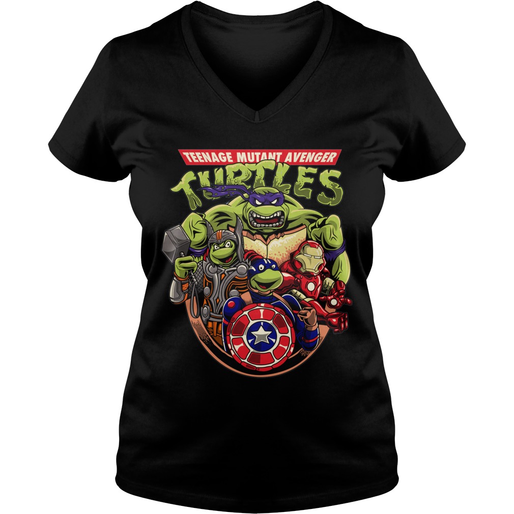 Avenger Turtles Teenage Mutant Avenger V Neck