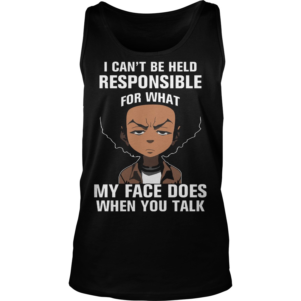 Boondocks Cant Held Responsible Face Talk Tanktop