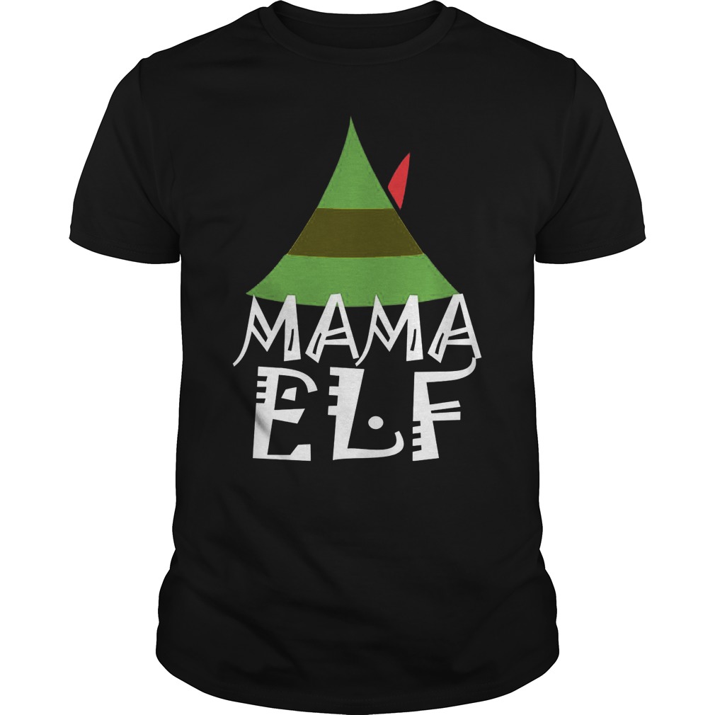 Buddy Elf Mama Elf Christmas Guys Tee