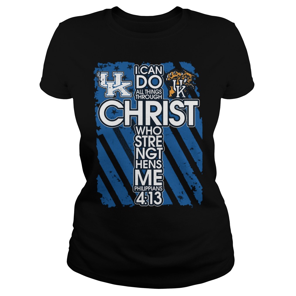 Can Things Christ Stre Ngt Hens Philippians Ladies Tee