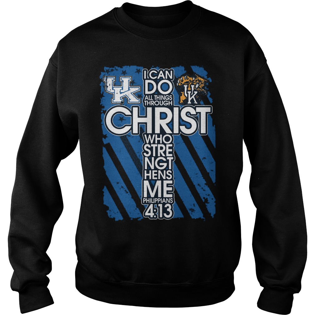 Can Things Christ Stre Ngt Hens Philippians Sweat Shirt
