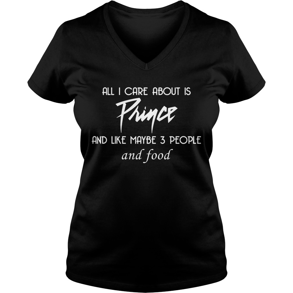Care Prince Like Maybe 3 People Food V Neck
