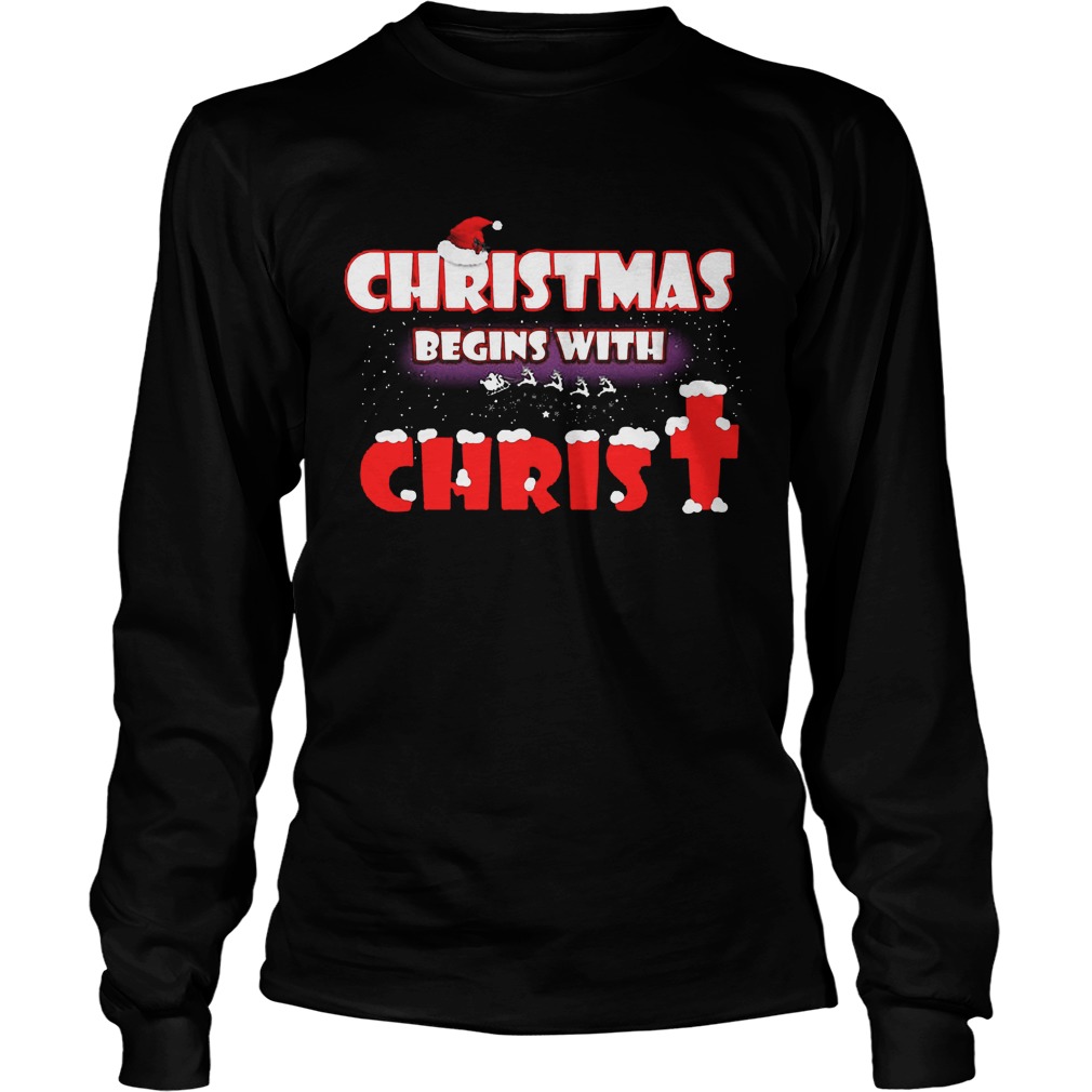 Christmas Begins Christ Longsleeve