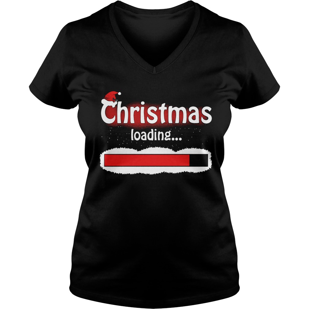 Christmas Coming Christmas Loading V Neck