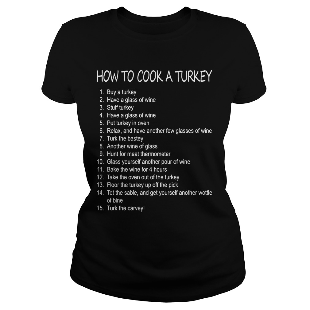 Christmas Cook Turkey Sweat Ladies Tee