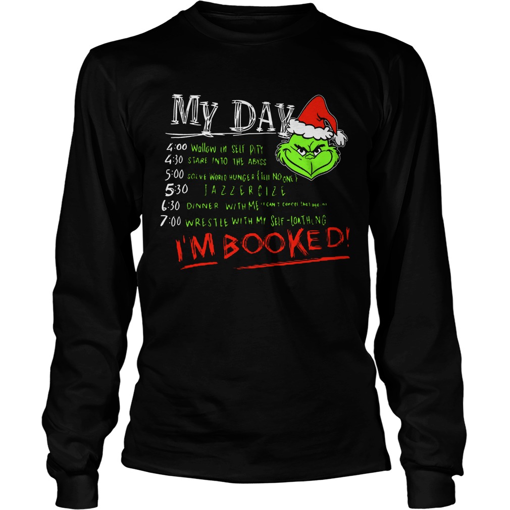 Christmas Grinch Im Booked Baseball Unisex Longsleeve Tee