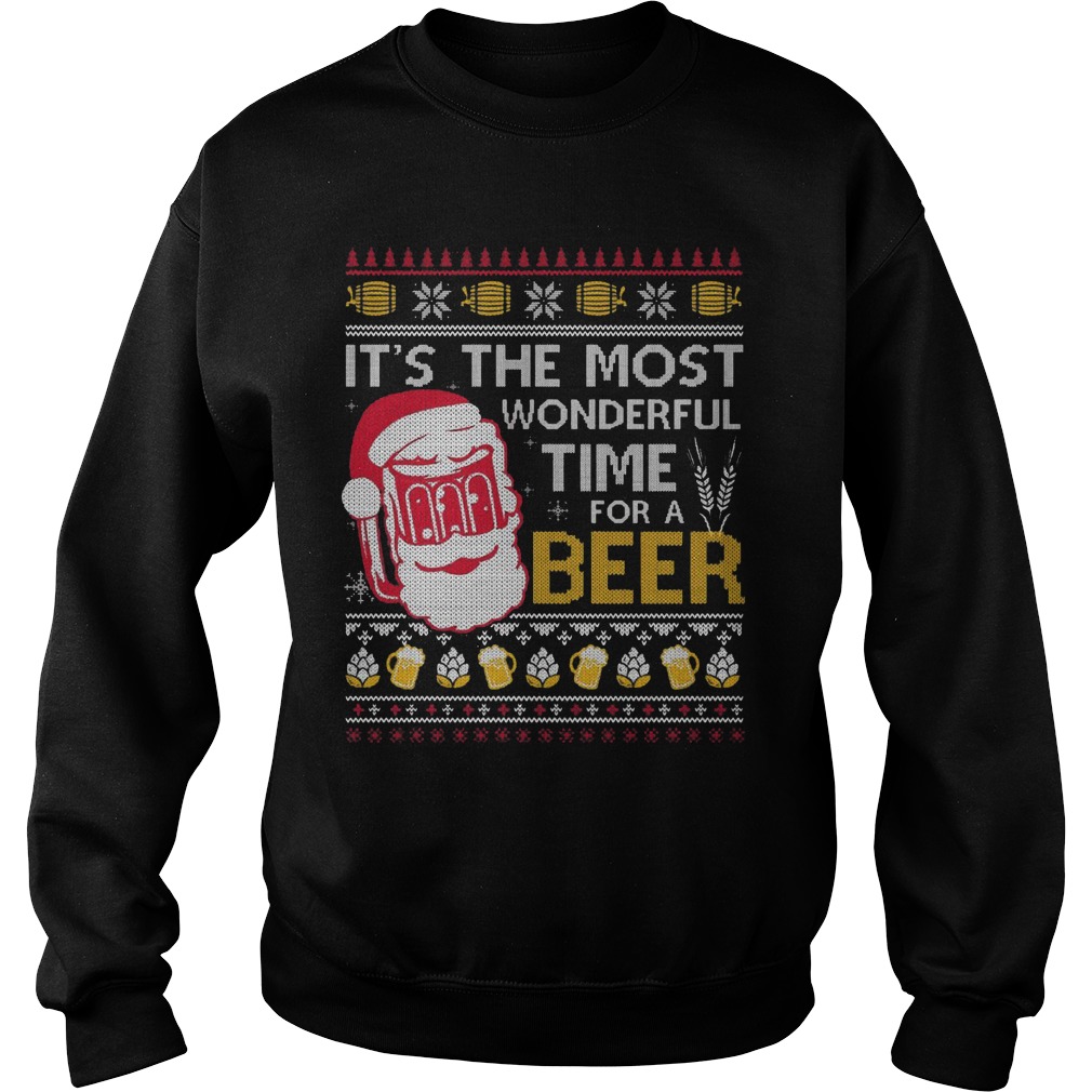 Christmas Wonderful Time Beer Sweater