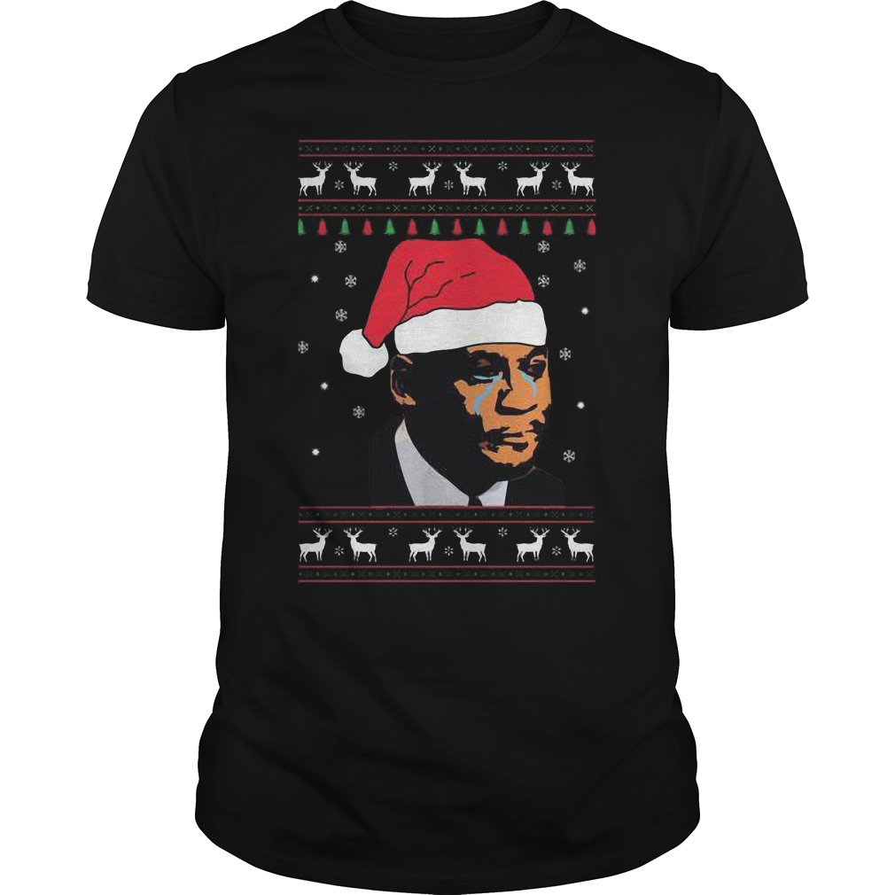 Crying Jordan Christmas Guys Tee