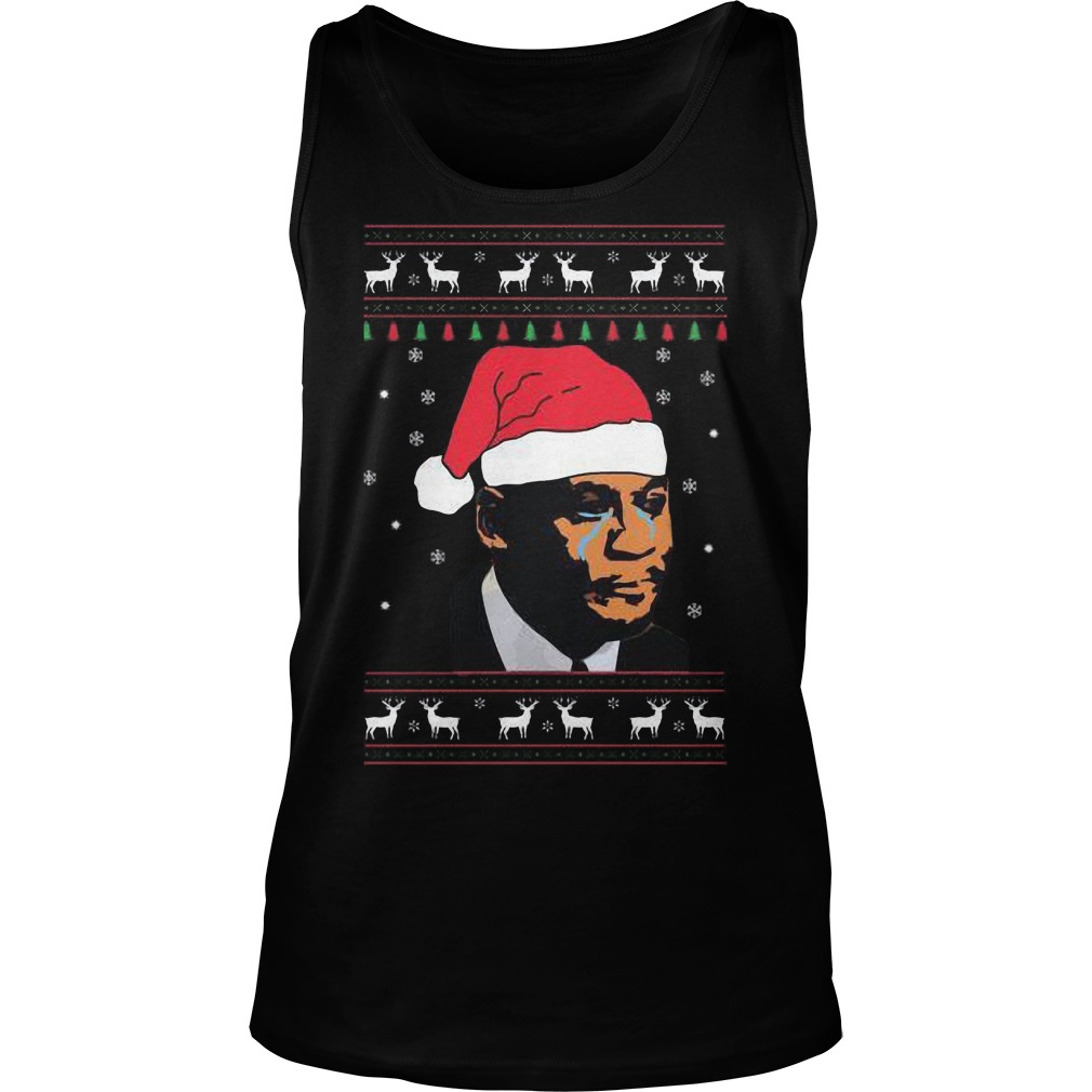 Crying Jordan Christmas Unisex Tank Top