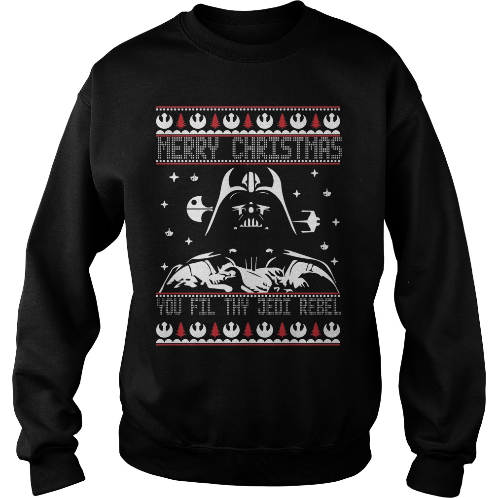 Darth Vader Merry Christmas Filthy Jedi Rebel Sweater
