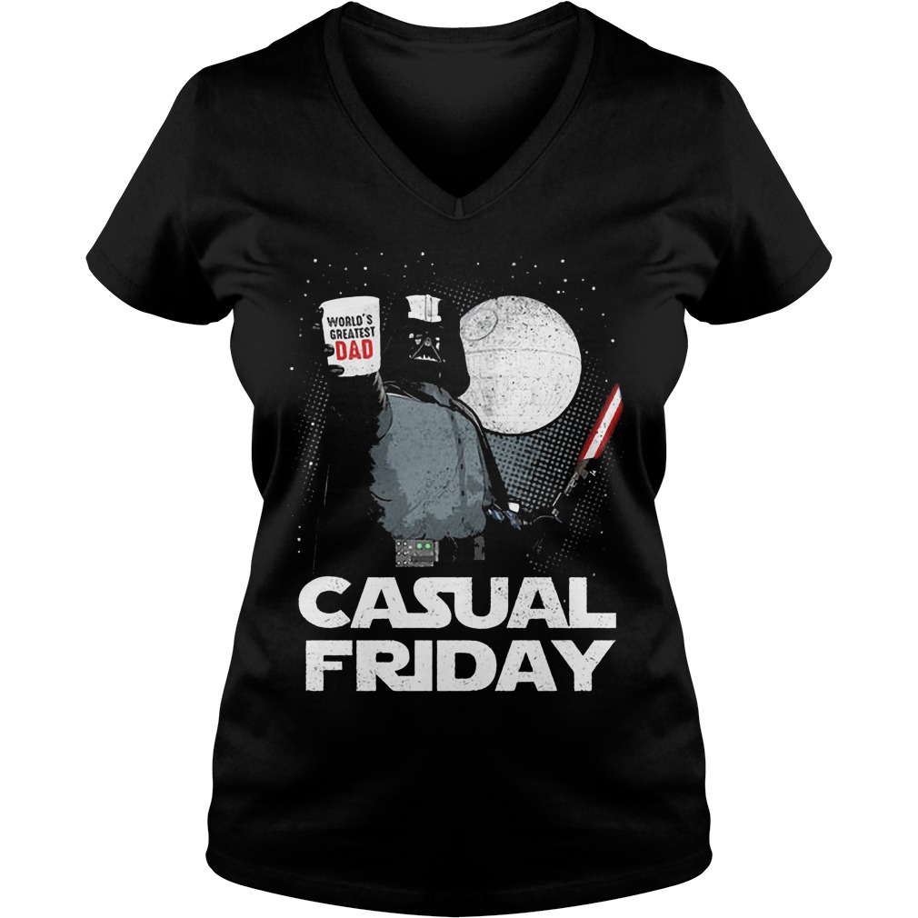 Darth Vader Worlds Greatest Dad Casual Friday V Neck