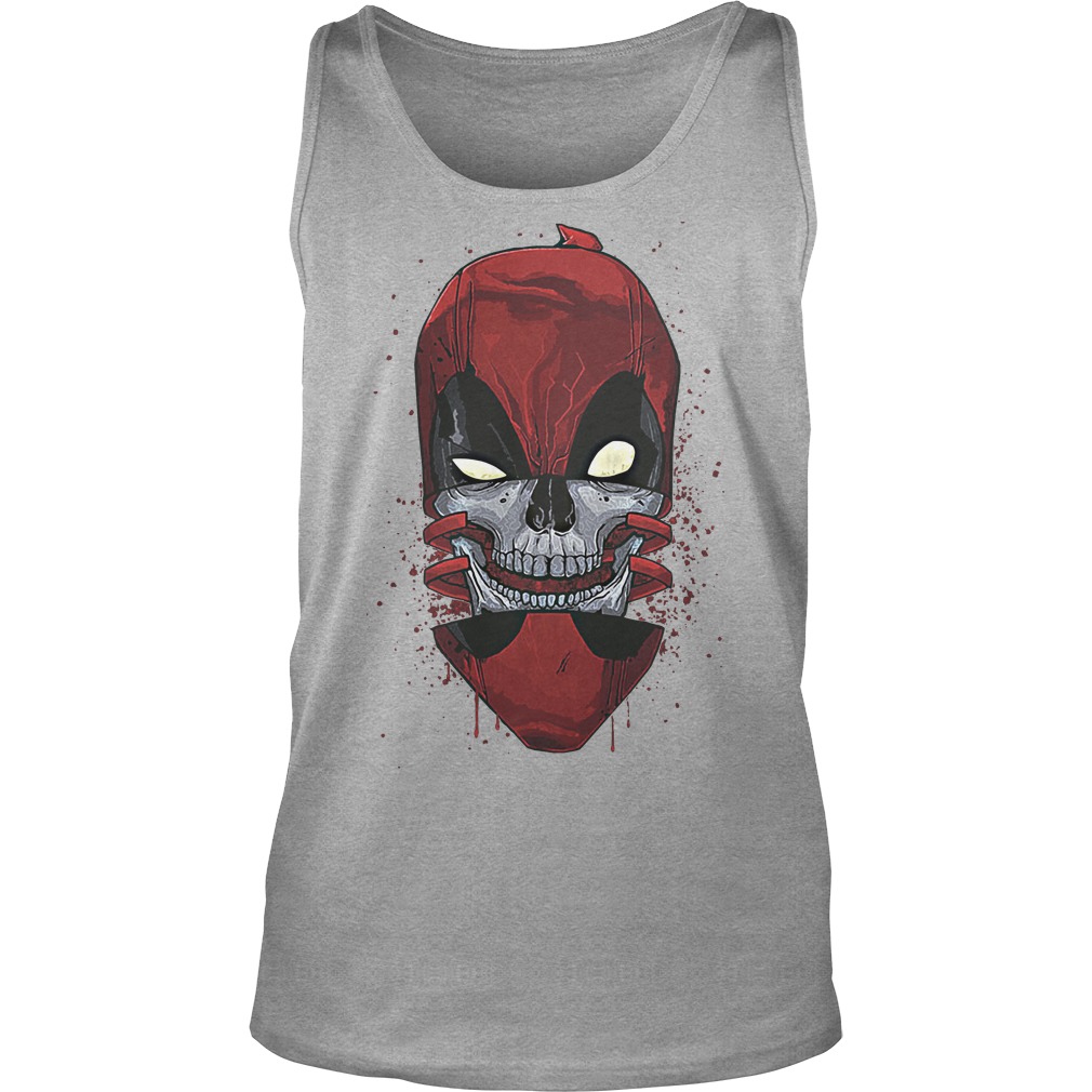Deadpool Chopped Skull Tank Top