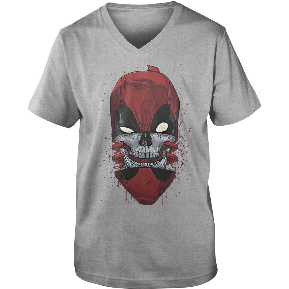 Deadpool Chopped Skull V Neck