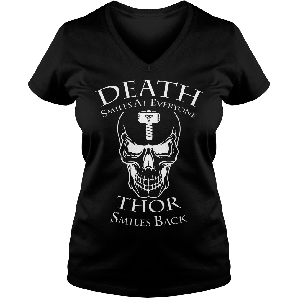 Death Smiles Everyone Thor Smiles Back Vneck