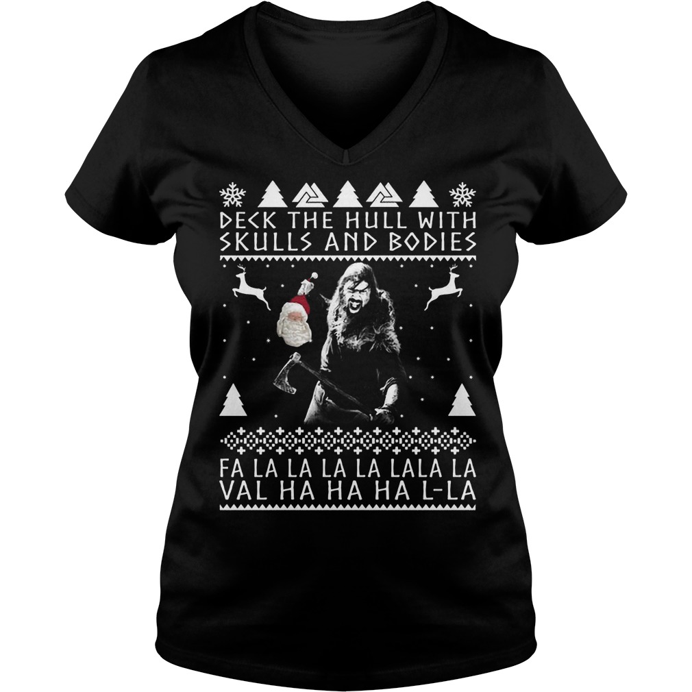 Deck Hull Skulls Bodies Ladies V Neck