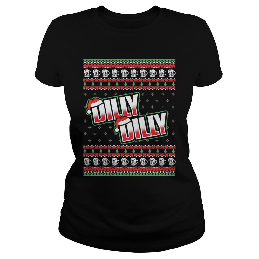Dilly Dilly Ugly Christmas Ladies Tee