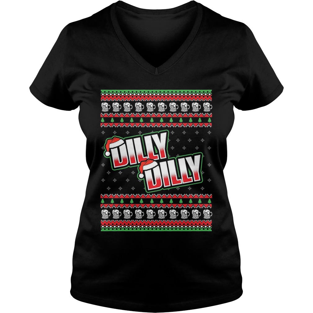Dilly Dilly Ugly Christmas V Neck