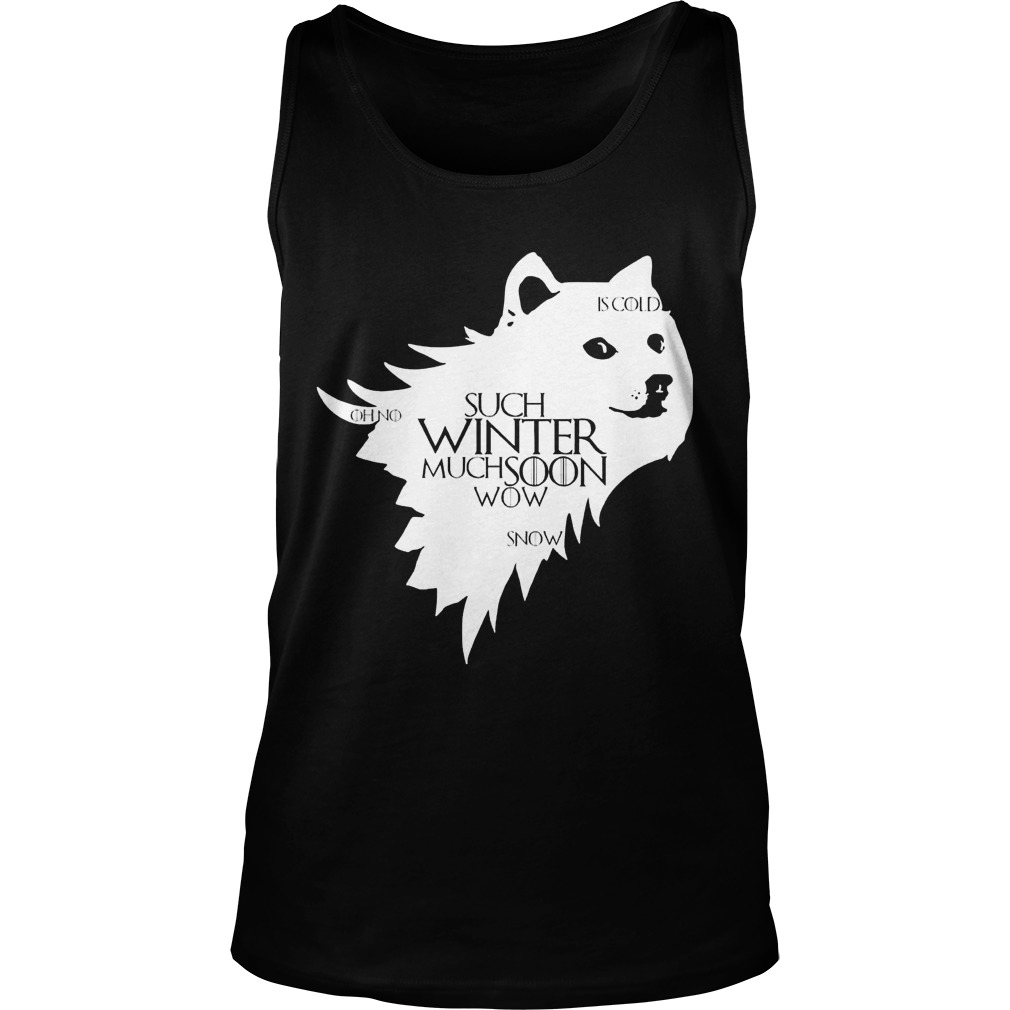 Doge Winter Much Soon Wow Tank Top
