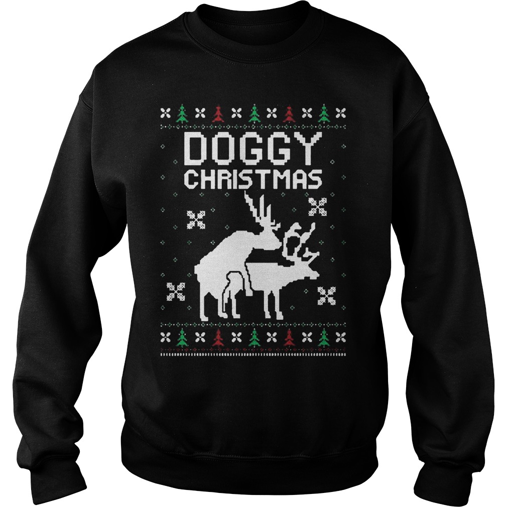 Doggy Ugly Christmas Sweater Hoodie Sweater Longsleeve Sweat Shirt