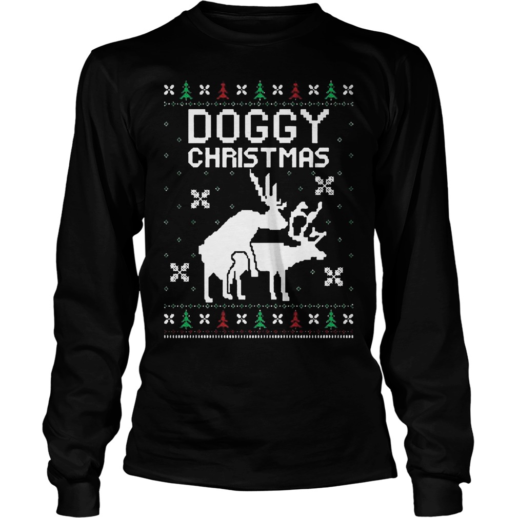 Doggy Ugly Christmas Sweater Hoodie Sweater Longsleeve Unisex Longsleeve Tee