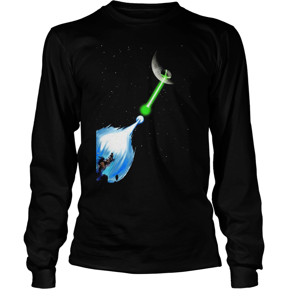 Dragon Ball Songoku Vs Death Star Star Unisex Longsleeve Tee
