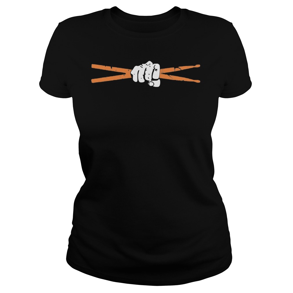 Drumsticks Drummer Awesome Music Lover Musician Ladies Tee