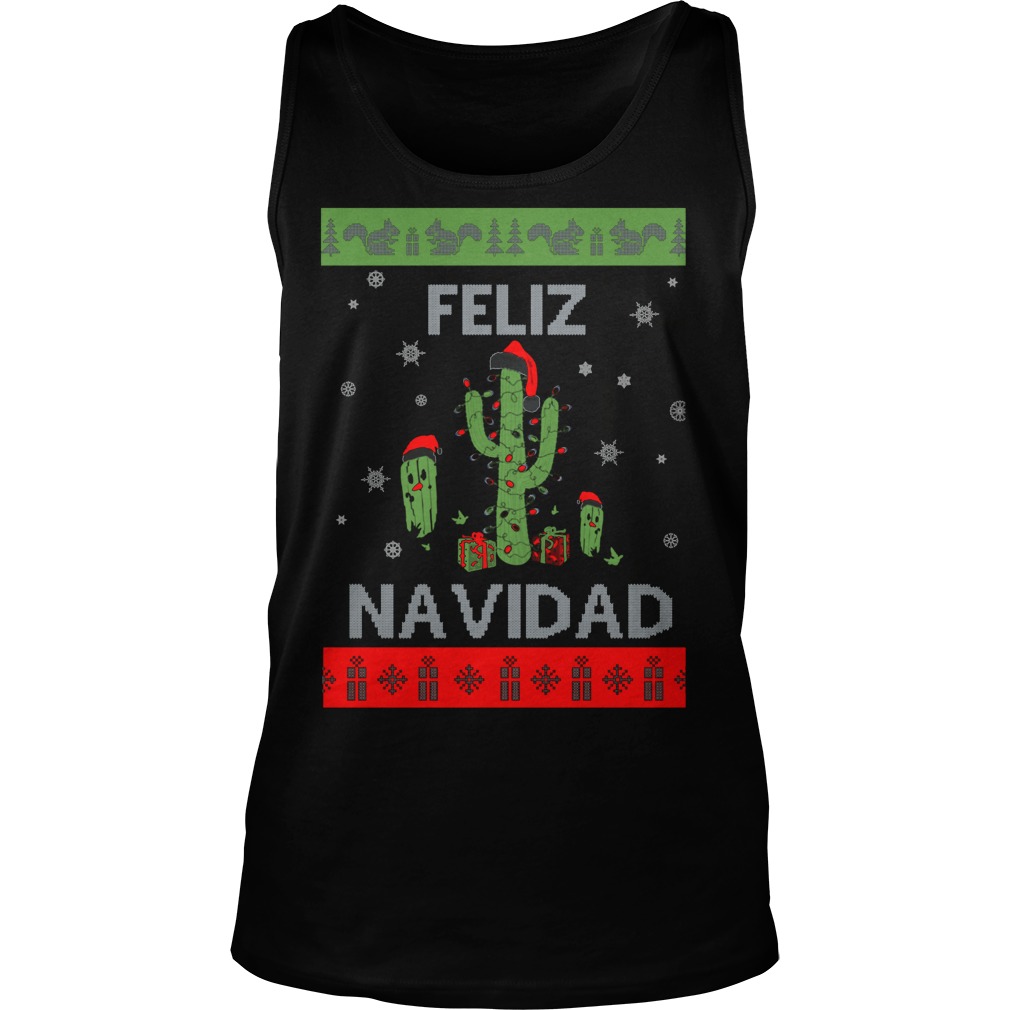 Feliz Navidad Christmas Sweat Tank Top
