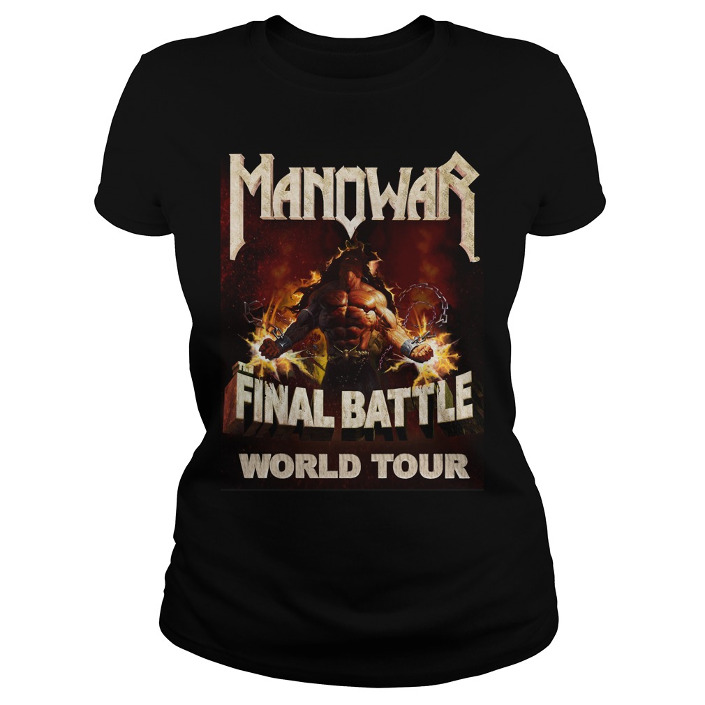 Gembok Mano Manowar Final Battle World Tour Ladies Tee