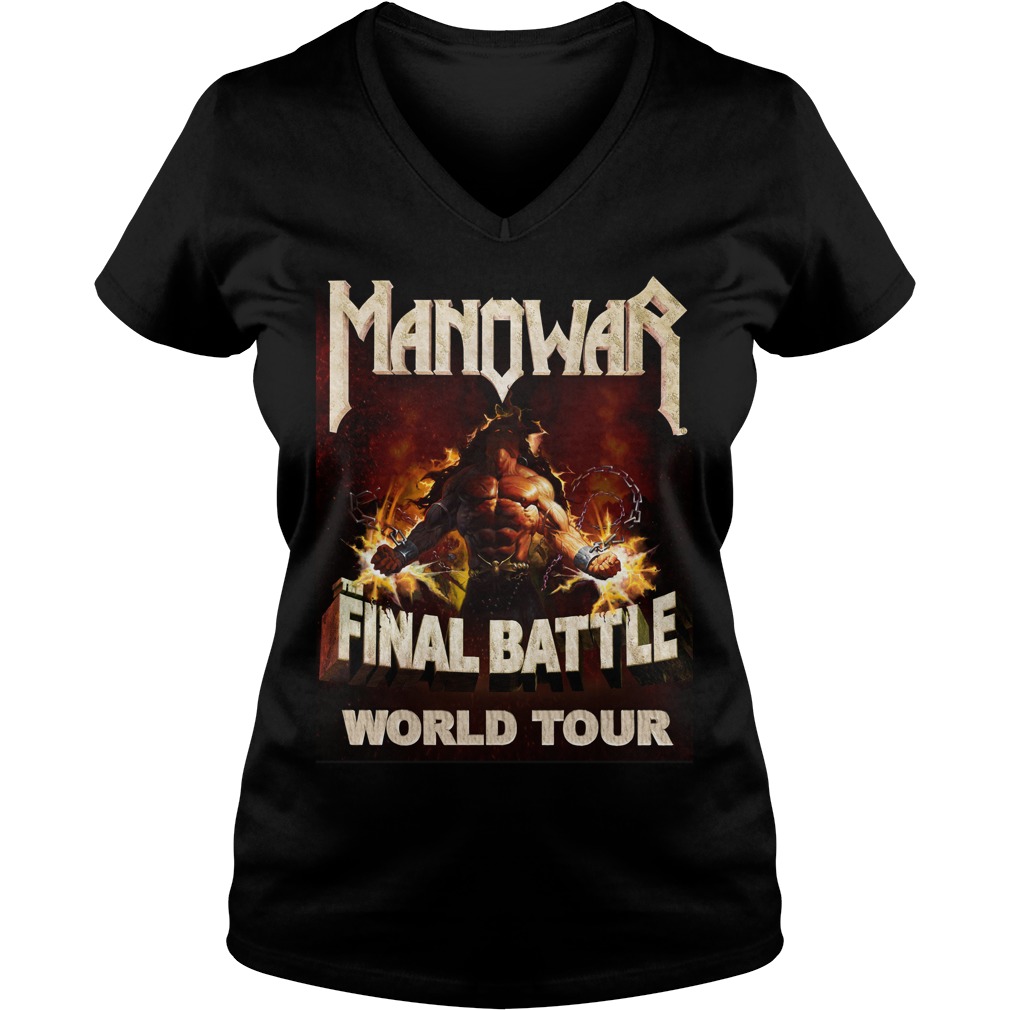 Gembok Mano Manowar Final Battle World Tour Ladies V Neck