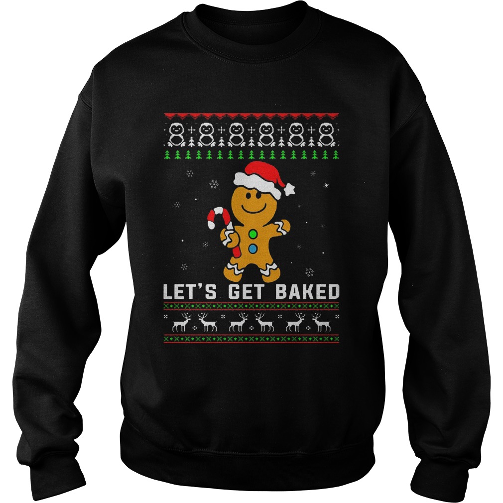 Gingerbread Lets Get Baked Sweater
