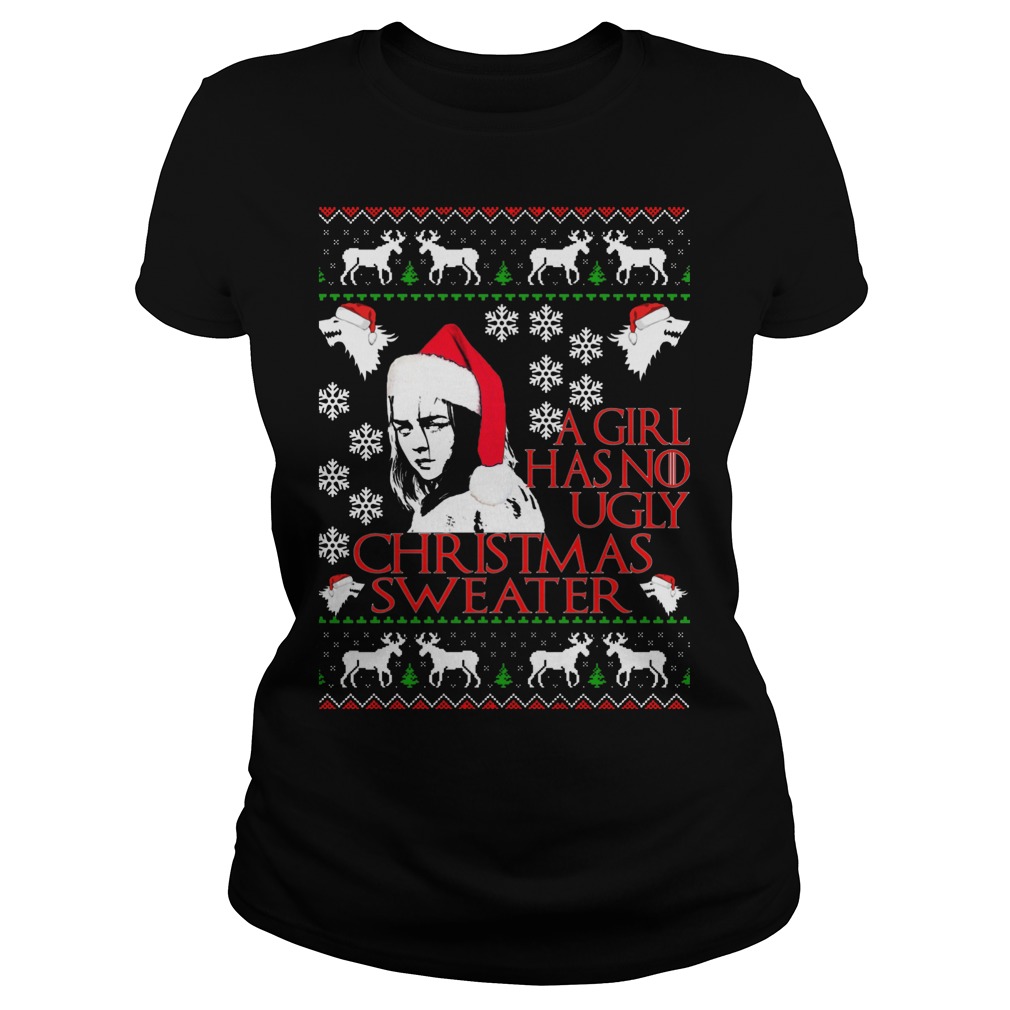 Girl No Ugly Christmas Sweater Ladies