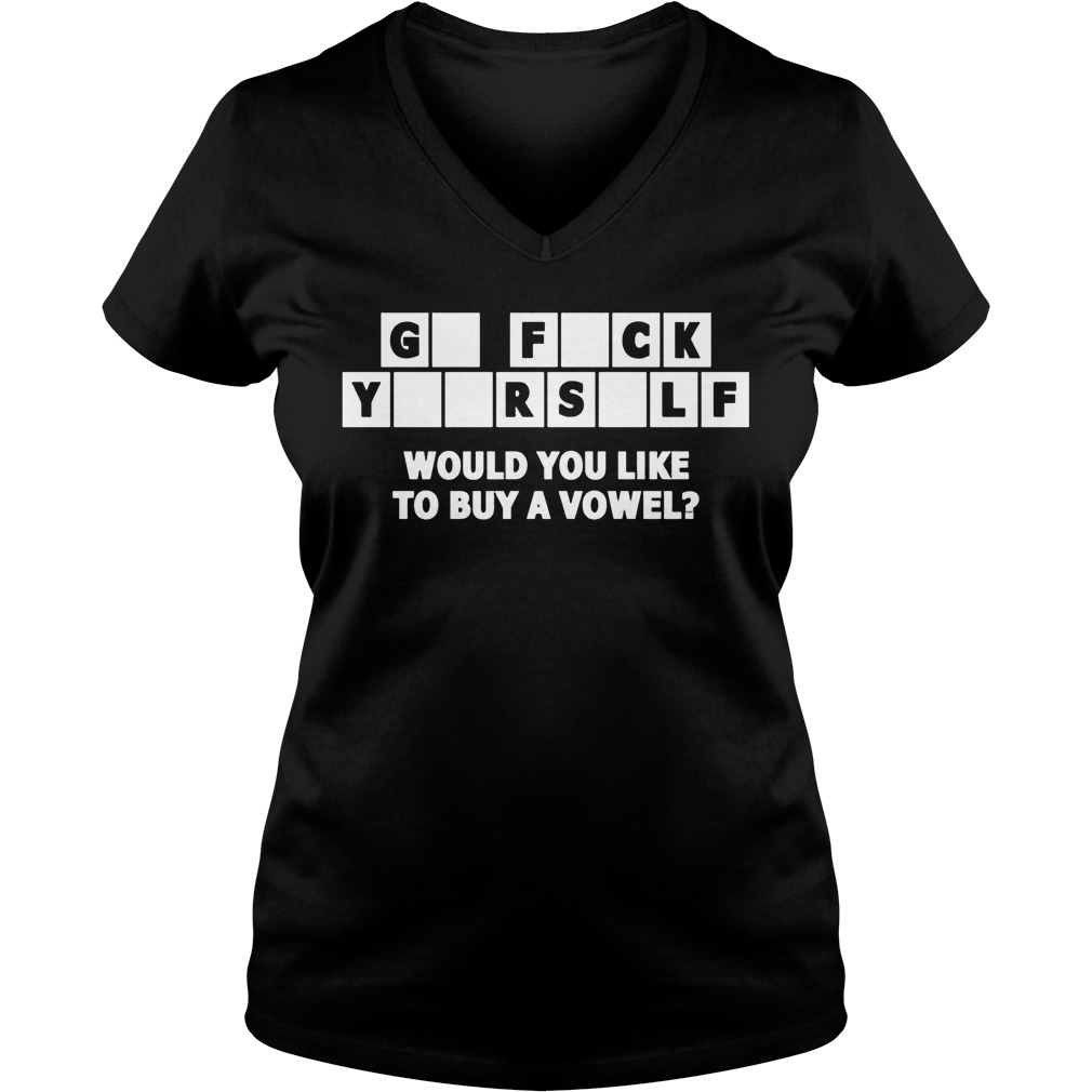 Go Fuck Like Buy Vowel V Neck