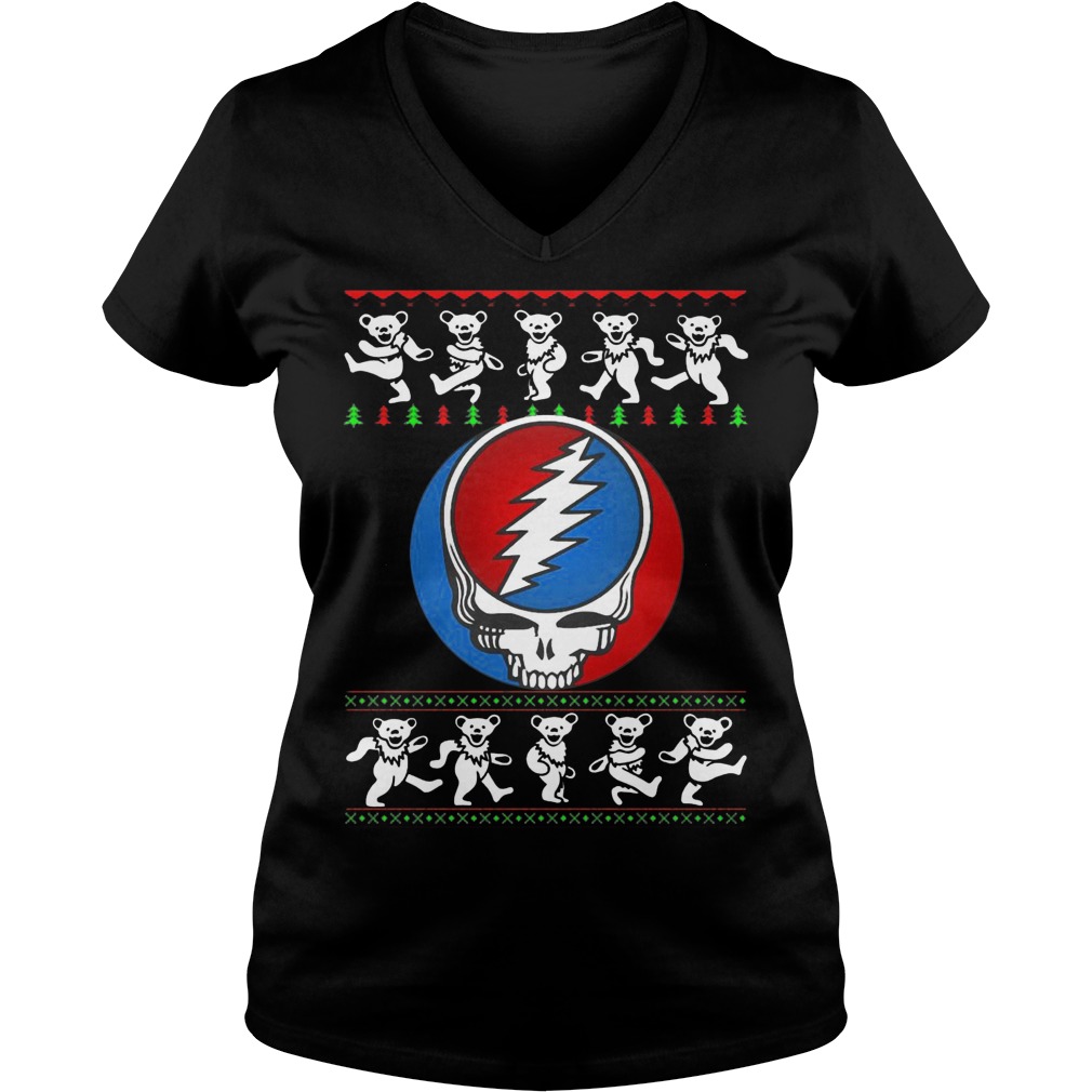 Grateful Dead Christmas V Neck