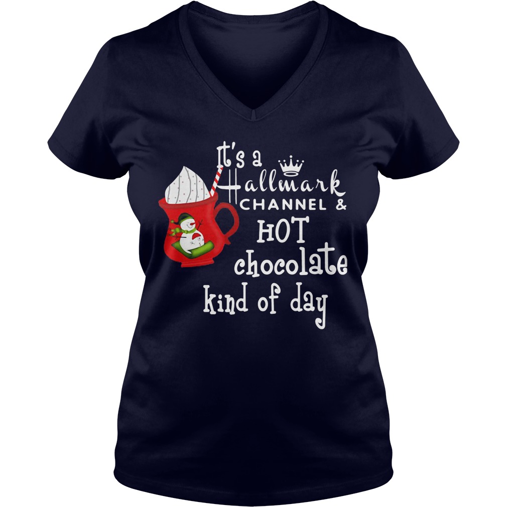 Hallmark Channel Hot Chocolate Kind Day V Neck